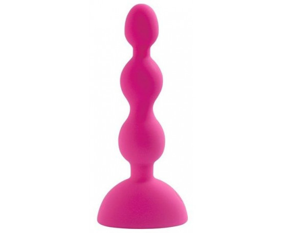 Розовый анальный вибростимулятор Anal Beads S - 14,5 см. 