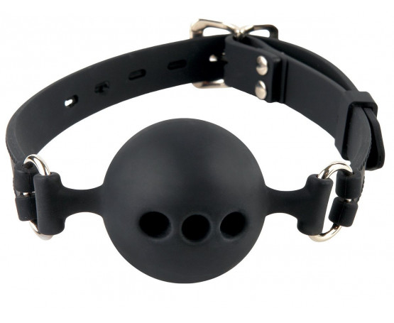 Силиконовый кляп-шар с отверстиями для дыхания Silicone Breathable Ball Gag Small