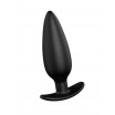 Черная анальная пробка №07 Self Penetrating Butt Plug - 12 см.