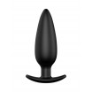 Черная анальная пробка №07 Self Penetrating Butt Plug - 12 см.