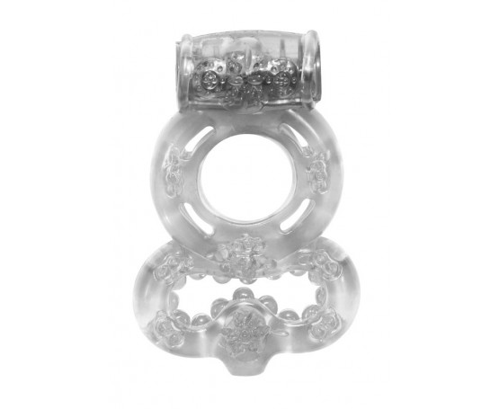 Прозрачное эрекционное кольцо Rings Treadle с подхватом