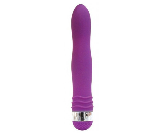 Фиолетовый эргономичный вибратор Sexy Friend - 17,5 см.