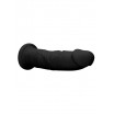 Черный фаллоимитатор Silicone Dildo Without Balls - 22,8 см.