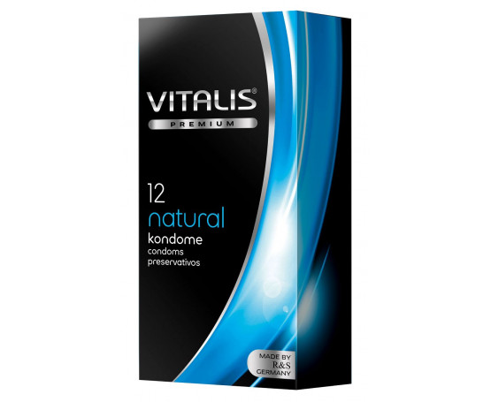 Классические презервативы VITALIS PREMIUM natural - 12 шт.