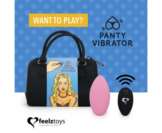 Розовый вибромассажер в трусики с пультом ДУ Panty Vibe Remote Controlled Vibrator