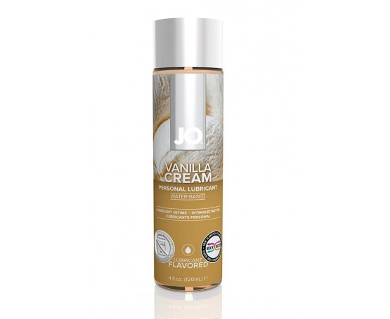 Лубрикант на водной основе с ароматом ванили JO Flavored Vanilla H2O - 120 мл.