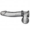 Кольцо на пенис из искусственной кожи на клепках SNAP COCK RING