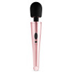 Черно-розовый вибромассажер Nouveau Wand Massager - 30 см.