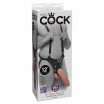 Страпон-система с телесной насадкой 12  Hollow Strap-On Suspender System - 30 см.