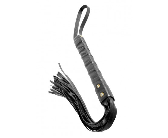 Черная плеть First Time Flogger - 63,5 см.