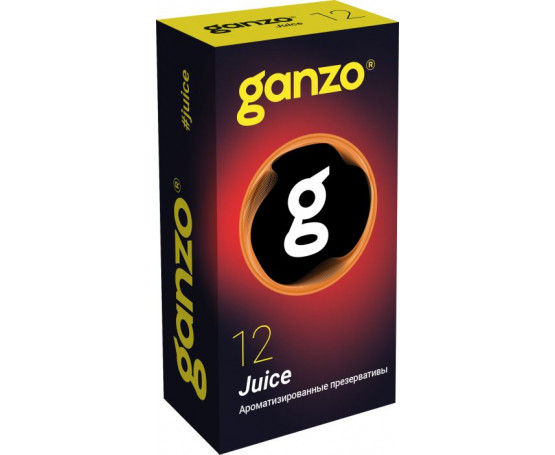 Ароматизированные презервативы Ganzo Juice - 12 шт.