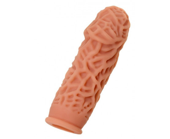 Насадка на фаллос с рельефными складочками Extreme Sleeve 012 S-size - 12,7 см.