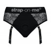 Черные трусики для насадок Diva Lingerie Harness - size L