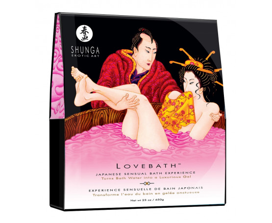 Соль для ванны Lovebath Dragon Fruit, превращающая воду в гель - 650 гр.