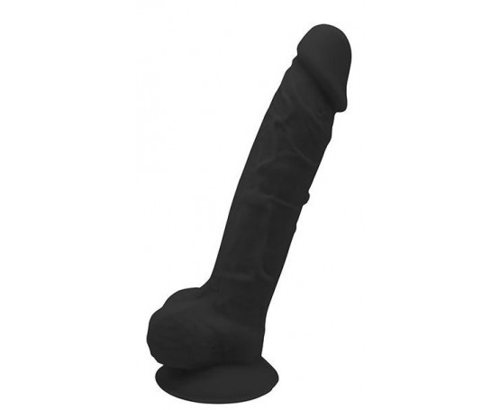 Черный реалистичный фаллоимитатор 7INCH BLACK - 16,5 см. 