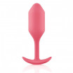 Розовая пробка для ношения B-vibe Snug Plug 2 - 11,4 см.