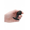 Черная анальная пробка N 89 Self Penetrating Butt Plug - 8,3 см.