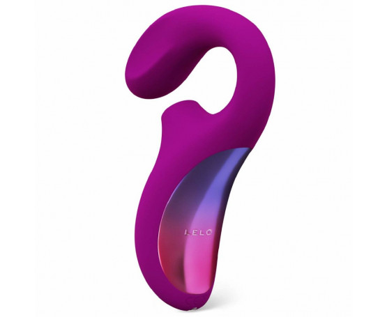 Фиолетовый вакуумный стимулятор ENIGMA с отростком