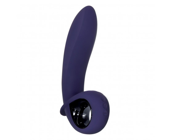 Фиолетовый вибростимулятор зоны G с функцией расширения Inflatable G - 16,5 см.