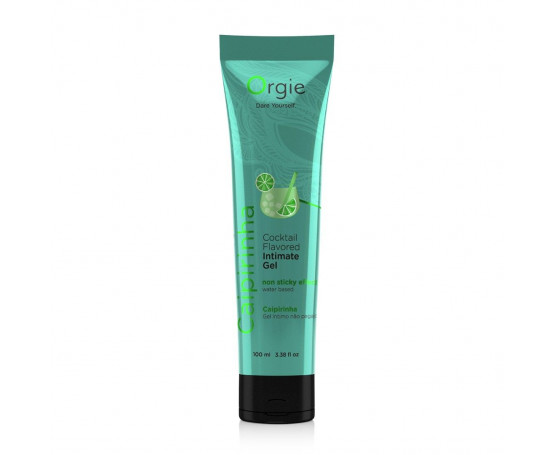 Съедобный интимный гель Orgie Lube Tube Cocktail Caipirinha - 100 мл.