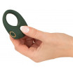 Зеленое эрекционное виброкольцо Luxurious Vibro Cock Ring