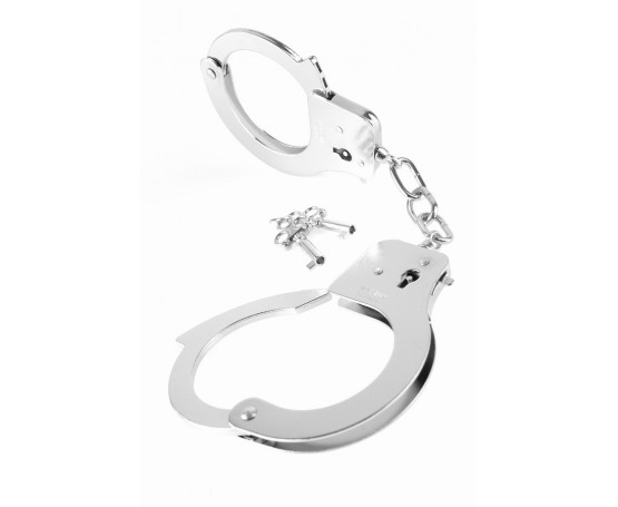 Металлические серебристые наручники Designer Metal Handcuffs