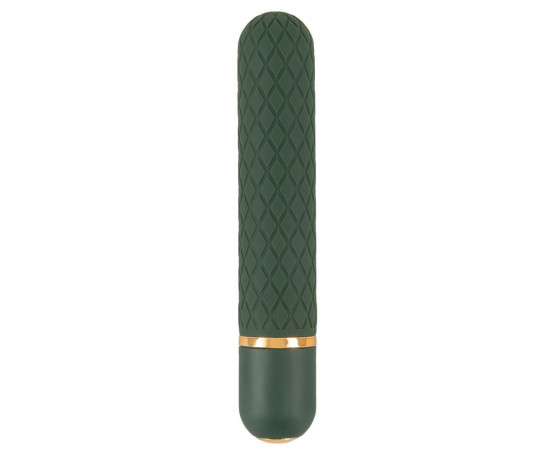 Зеленый мини-вибратор Luxurious Bullet Vibrator - 12,6 см.