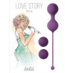 Набор фиолетовых вагинальных шариков Love Story Diva