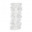 Прозрачная насадка на пенис с шипами и бугорками JELLY JOY LUST CLUSTER CLEAR