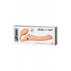 Телесный безремневой вибрострапон Silicone Bendable Strap-On - size M