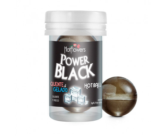 Интимный гель Power Black Hot Ball с охлаждающе-разогревающим эффектом (2 шарика по 3 гр.)