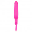 Розовая силиконовая пробка с прорезью Silicone Groove Probe - 10,25 см.
