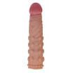 Телесная насадка-фаллос Super-Realistic Penis - 18 см.