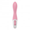 Розовый вибромассажер с функцией расширения Air Pump Vibrator 2 - 20,9 см.