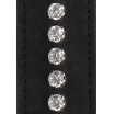Черный крестообразный фиксатор Diamond Studded Hogtie