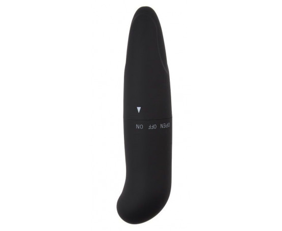 Черный вибратор Powerful Invigorate G-Spot - 12,5 см.