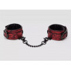 Красно-черные наручники Reversible Faux Leather Wrist Cuffs