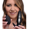 Черная анальная вибропробка Kinetic Thumping 7X Medium Anal Plug - 13,3 см.
