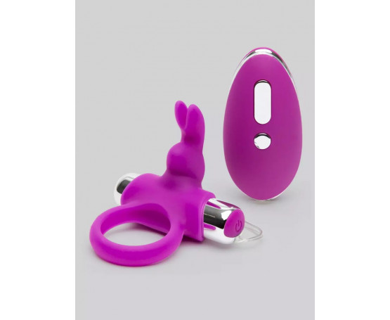 Лиловое виброкольцо с пультом ДУ Remote Control Cock Ring