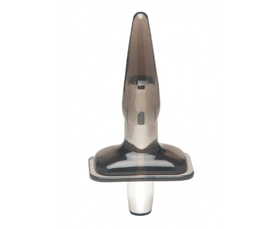 Дымчатая вибровтулка Purrfect Plug Smoke - 9,5 см.