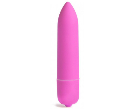 Розовая вибропуля X-Basic Long Bullet 10 speeds - 9 см.