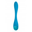 Синий гибкий вибратор Satisfyer G-Spot Flex 5+ - 19,6 см.