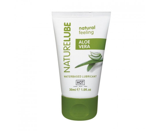 Смазка на водной основе с алоэ вера Nature Lube - 30 мл.