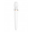 Белый вибромассажер Satisfyer Double Wand-er со сменными насадками
