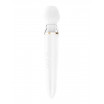 Белый вибромассажер Satisfyer Double Wand-er со сменными насадками