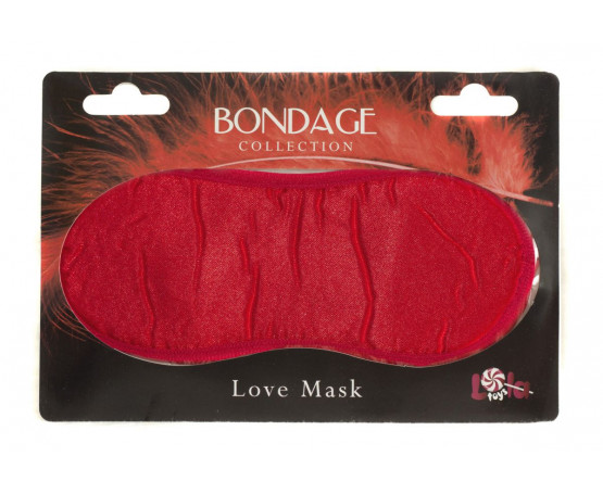 Красная маска на глаза BONDAGE