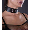 Коричневый кожаный ошейник Sex Game