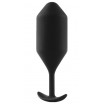 Чёрная пробка для ношения B-vibe Snug Plug 5 - 14 см. 