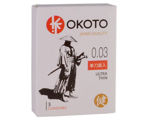 Ультратонкие презервативы OKOTO Ultra Thin - 3 шт.