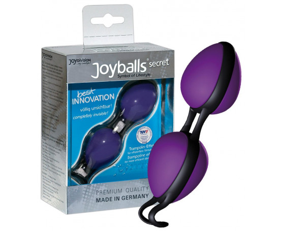 Фиолетовые вагинальные шарики Joyballs secret 